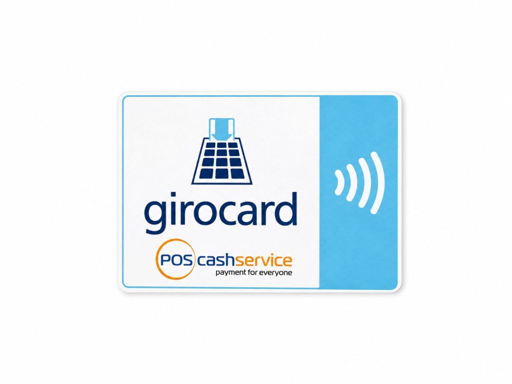 girocard Schild, beidseitig bedruckt