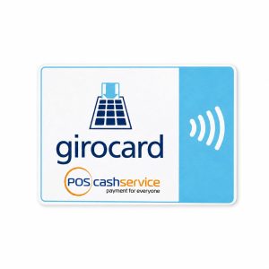 girocard Schild, beidseitig bedruckt